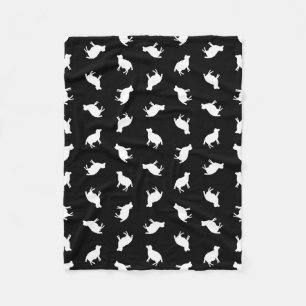 Couverture Polaire Les silhouettes de moutons de motif d'impression