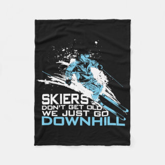 Couverture Polaire Les skieurs ne vieillissent pas Nous descendons en
