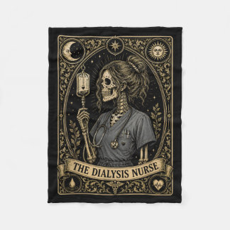 Couverture Polaire Les T-shirts d'Halloween de l'infirmière de dialys