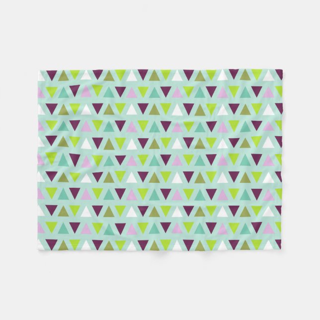 Couverture Polaire Les triangles géométriques monnayent le motif (Devant (Horizontal))