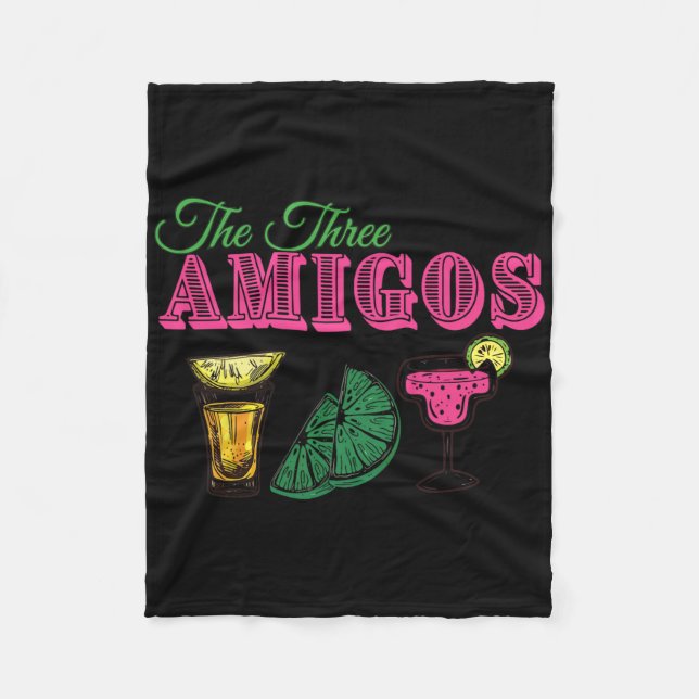 Couverture Polaire Les Trois Amis Drôle Cinco De Mayo  (Devant)