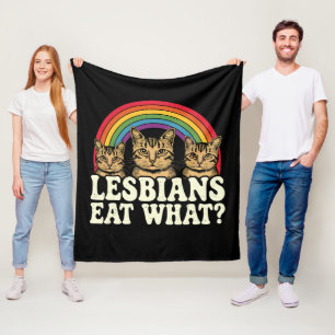 Couverture Polaire Lesbiennes mangent quoi Meme vintage de la fierté
