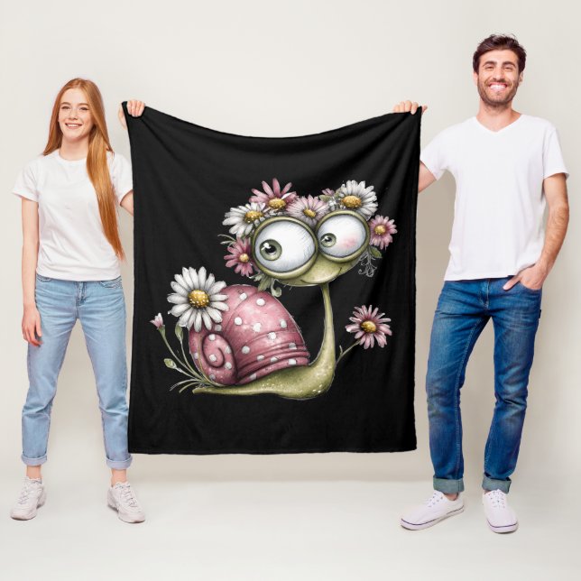 Couverture Polaire L'escargot t'aime (En situation)