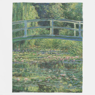 Couverture Polaire L'étang À Eau, Peinture À L'Huile Paysagère, Monet