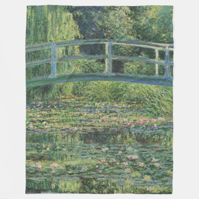 Couverture Polaire L'étang À Eau, Peinture À L'Huile Paysagère, Monet (Devant)