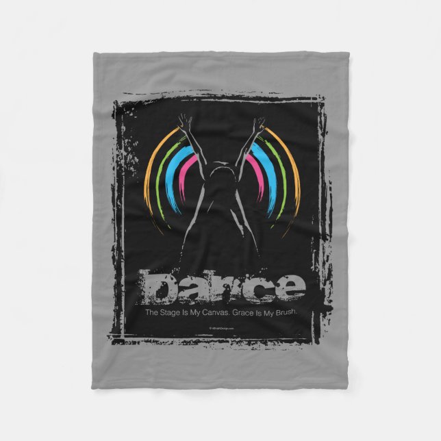 Couverture Polaire L'étape est ma toile (la danse) (Devant)