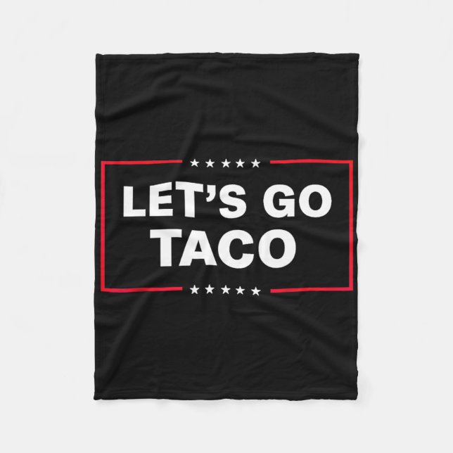 Couverture Polaire Let's Go Taco For Men Women Funny  (Devant)