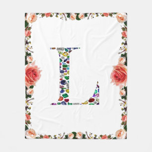 Couverture Polaire Letter L monogram