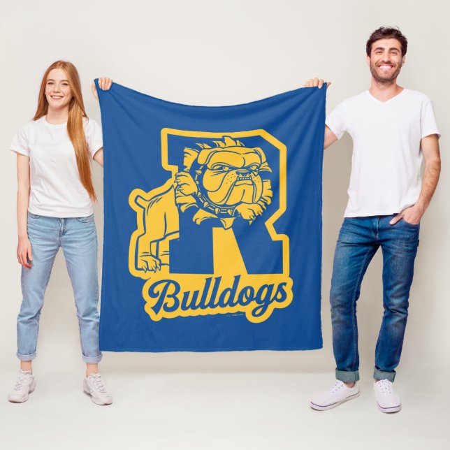 Couverture Polaire Letterman Riverdale Bulldogs (En situation)