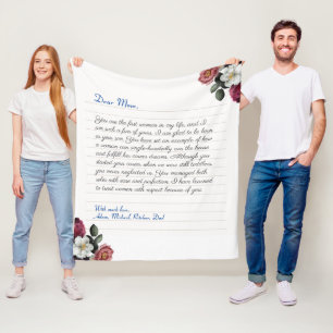 Couverture Polaire Lettre d'amour manuscrite d'ordinateur portable pe