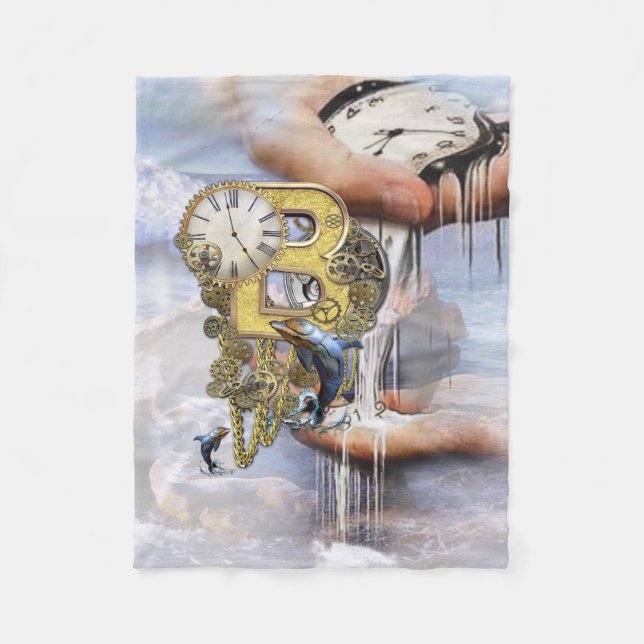 Couverture Polaire Lettre d'anniversaire B (Devant)