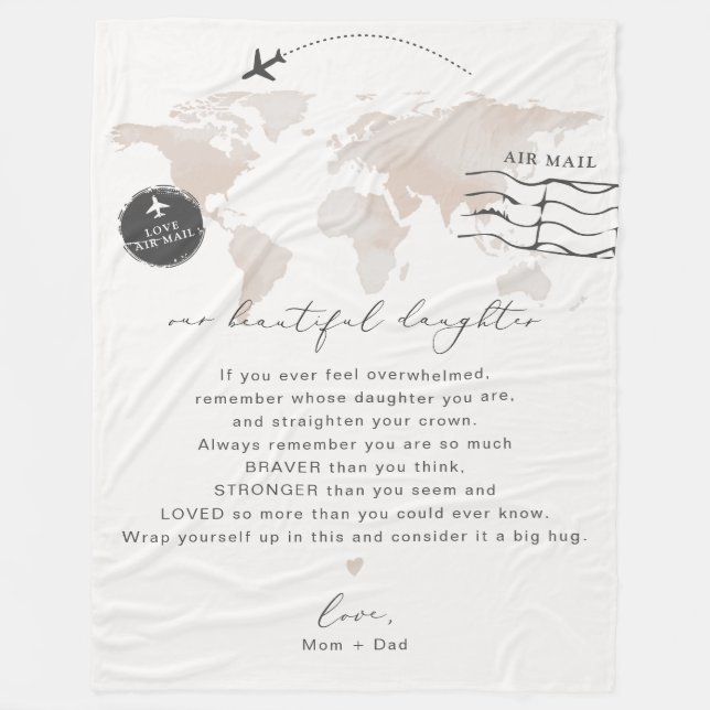 Couverture Polaire Lettre de note personnalisée CARMEN fille (Devant)