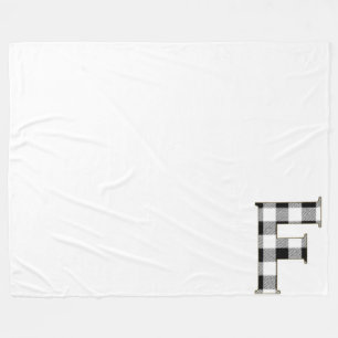 Couverture Polaire Lettre En vichy F