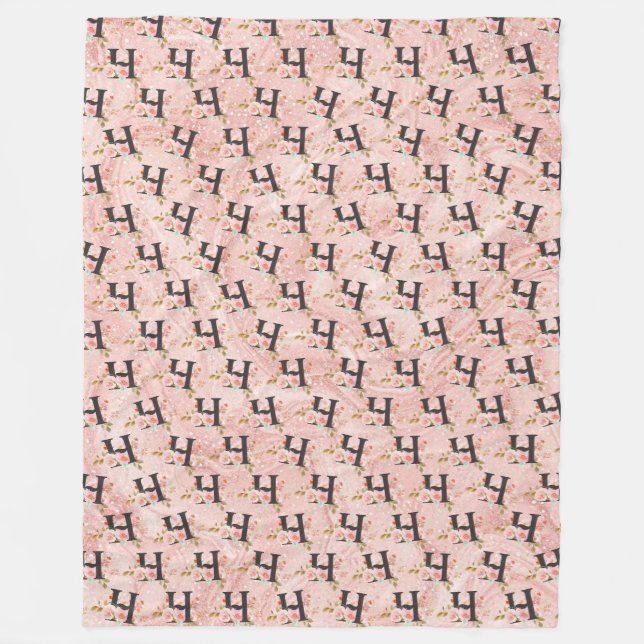 Couverture Polaire Lettre H (Devant)