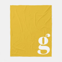 Lettre initiale Monogramme moderne Jaune vibrant