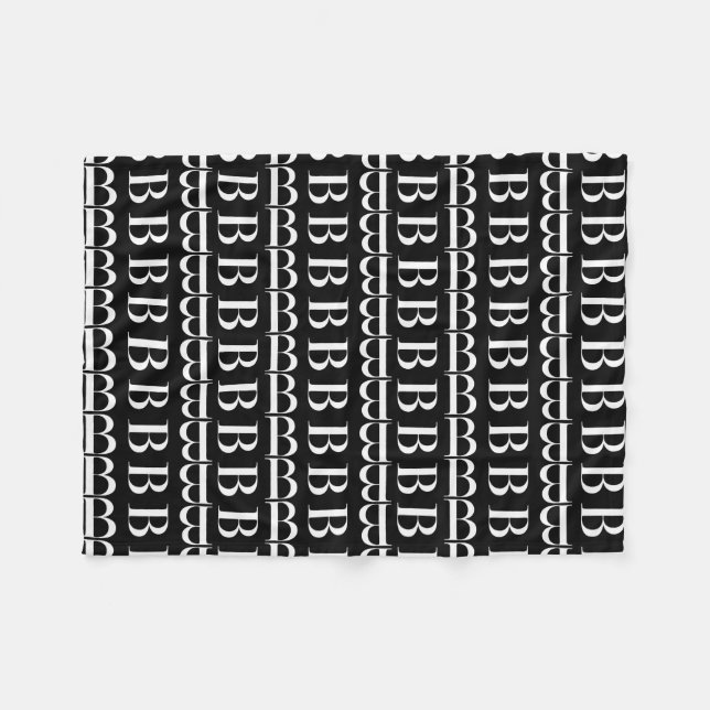 COUVERTURE POLAIRE LETTRE INITIALE MONOGRAPHIQUE B (Devant (Horizontal))