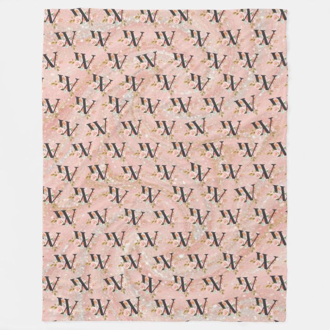 Couverture Polaire Lettre W (Devant)