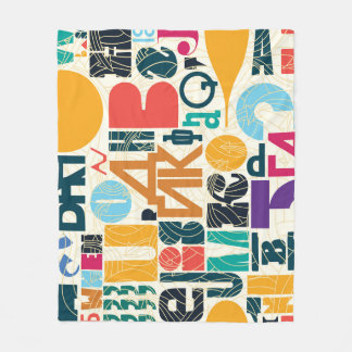 Couverture Polaire Lettres dessinées à la main : design vintage sans 