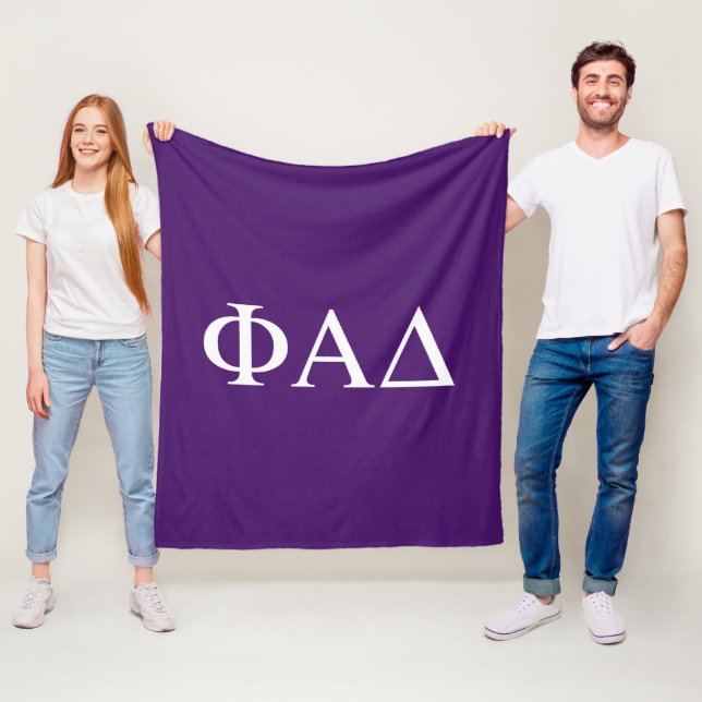 Couverture Polaire Lettres grecques Phi Alpha Delta (En situation)