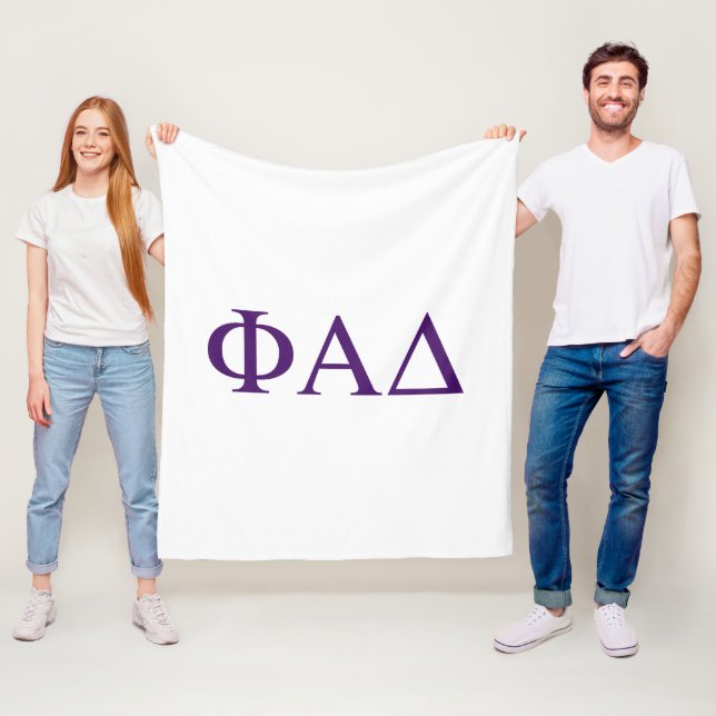 Couverture Polaire Lettres grecques Phi Alpha Delta (En situation)