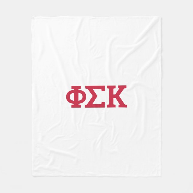 Couverture Polaire Lettres Phi Sigma Kappa (Devant)