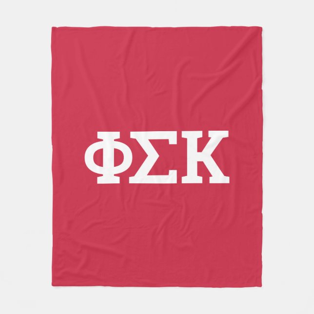 Couverture Polaire Lettres Phi Sigma Kappa (Devant)
