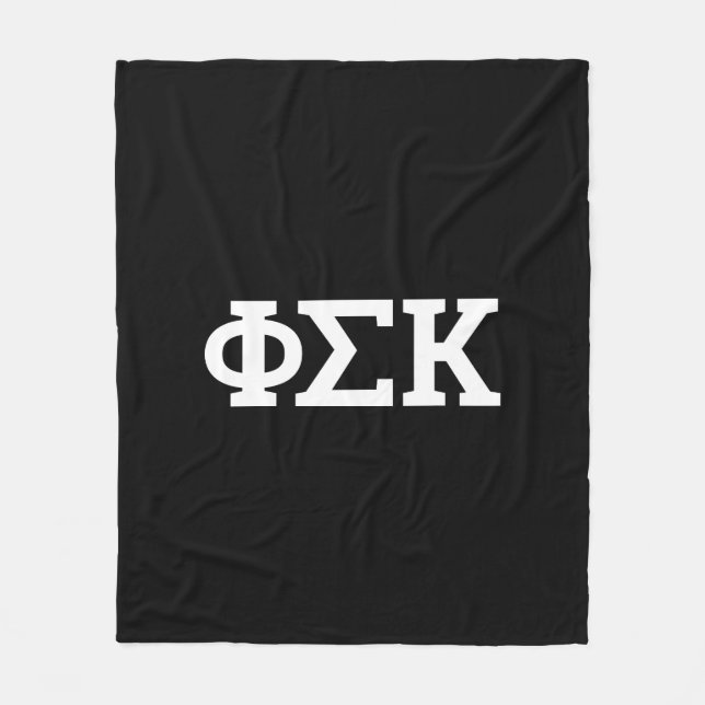 Couverture Polaire Lettres Phi Sigma Kappa (Devant)