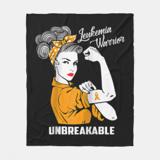 Couverture Polaire Leucémie Guerrier Indestructible Conscience Don Te