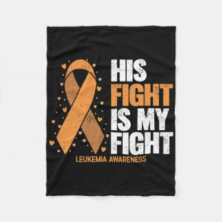 Couverture Polaire Leukemia Awareness His Fight Is My Fight Leukemia 