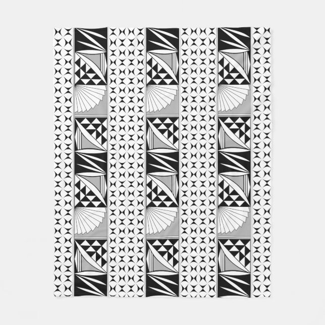 Couverture Polaire Levée de soleil amérindienne du sud-ouest en gris (Devant)