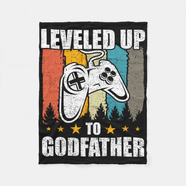 Couverture Polaire Leveled Jusqu'Au Parrain Vidéo Gamer Jeu 2 (Devant)
