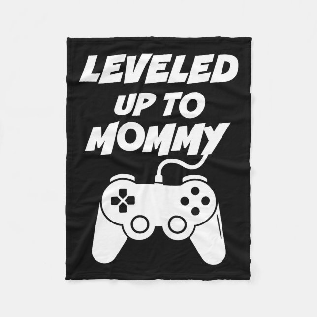 Couverture Polaire Leveled Up To Mommy  (Devant)