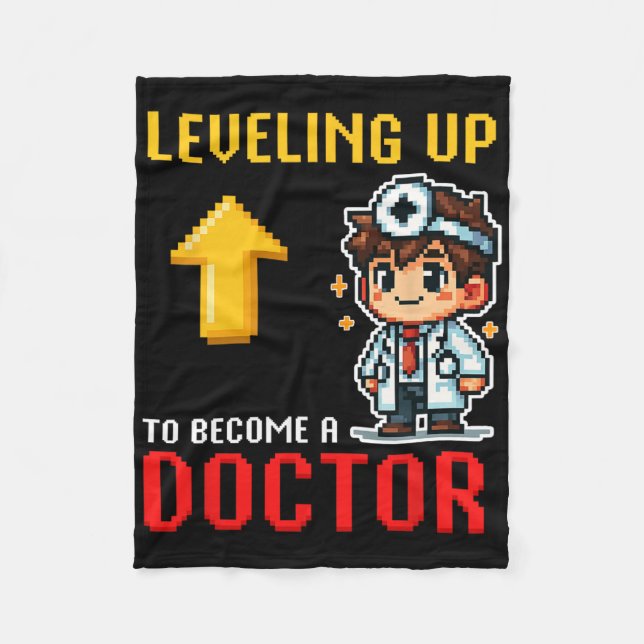 Couverture Polaire Levelup Doctor Ck To School Funny Gamer Boys 1 (Devant)
