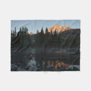 Couverture Polaire Lever de soleil de Grand Teton à Cottonwood Creek