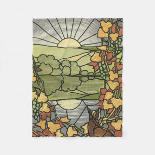 Couverture Polaire Lever de soleil en verre souillé
