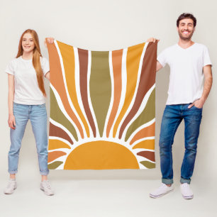 Couverture Polaire Lever Vintage rétro coloré