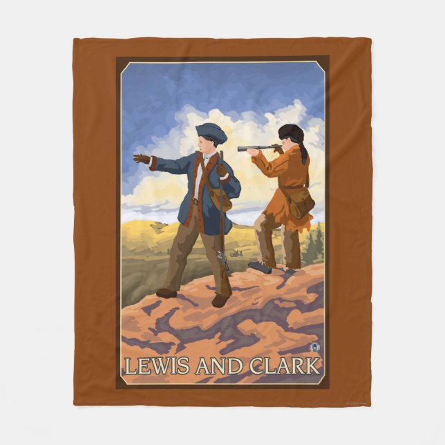 Couverture Polaire Lewis et Clark explorant l'ouest (Devant)