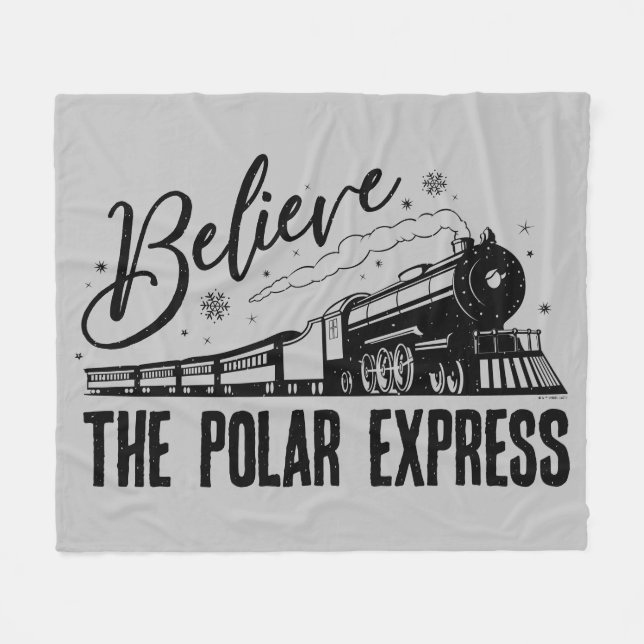 Couverture Polaire L'Express polaire - Croyez | Graphique Vintage (Devant (Horizontal))