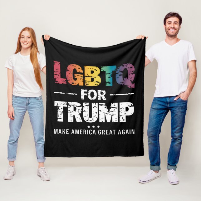 COUVERTURE POLAIRE LGBTQ POUR TRUMP GAY LESBIAN POUR TRUMP 2024 (En situation)