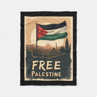 Couverture Polaire Libérez le drapeau palestinien de la Palestine ave