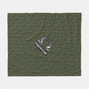 Couverture Polaire Libra Zodiac Connexion verte olive camo numérique