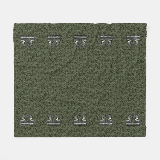 Couverture Polaire Libra Zodiac Connexion verte olive camo numérique (Devant (Horizontal))