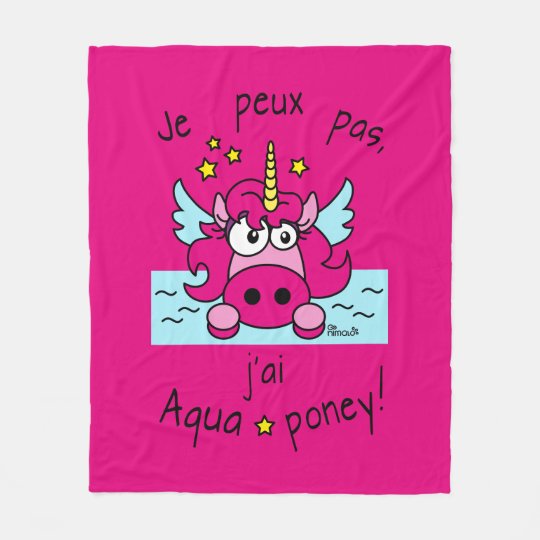 couverture polaire "Licorne, Aquaponey"