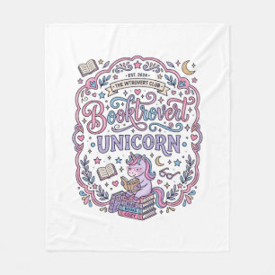 Couverture Polaire Licorne Booktrovert Licorne Amusant Cadeau Mignon