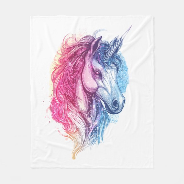 Couverture Polaire Licorne de la galaxie cosmique (1) (Devant)