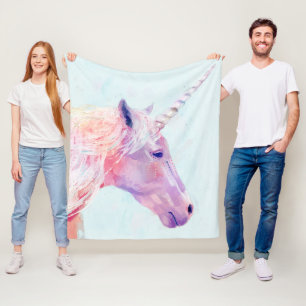 Couverture Polaire Licorne mystique