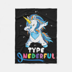 Couverture Polaire Licorne Onederful Dub Type 1 Sensibilisation au di