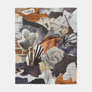 Couverture Polaire life style Atmosphere color grey, brown, black and