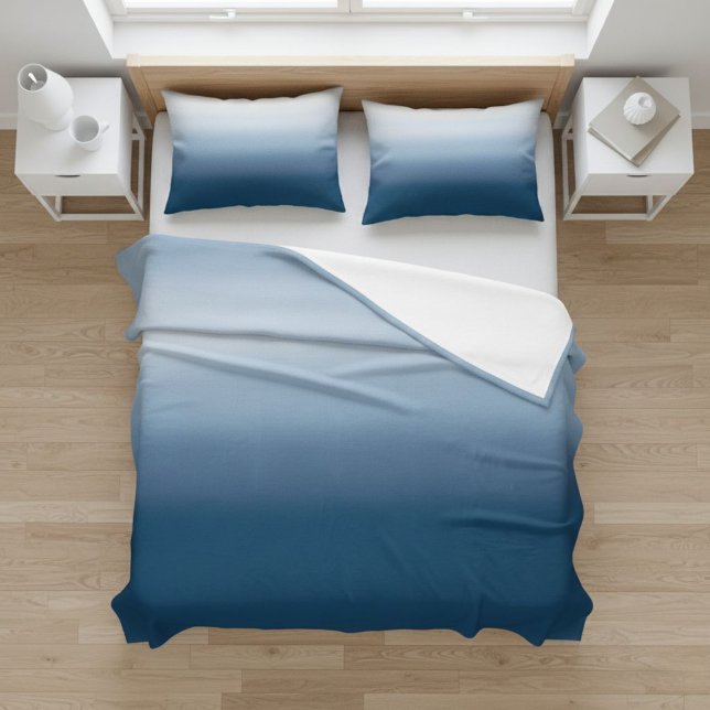 Couverture Polaire Light Blue Gradient Fleece Blanket - Cozy Home  (Créateur téléchargé)