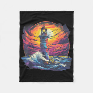 Couverture Polaire Lighthouse Sailing Sea Beach Boating Seaside House
